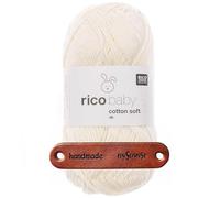 Rico Design BABY COTTON SOFT DK WEISS Premium Wolle 50g für weiche Babykleidung Kinderkleidung Decken und Accessoires mit mySearose Label