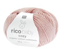 Rico Design Baby Cozy Organic Cotton Cashmere Babywolle 50g (Blush)