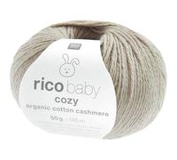 Rico Design Baby Cozy Organic Cotton Cashmere Babywolle 50g (Greige)