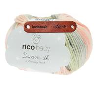 Rico Design BABY DREAM LUXURY TOUCH DK LACHS-GRAU Premium Wolle 50g für weiche Babymode kreative Farbspiele und liebevolle Handarbeiten mit mySearose Label