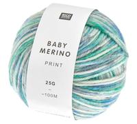 Rico Design Baby Merino Print Aqua