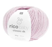 Rico Design Babywolle pastell, Baby Classic dk Häkelwolle, Strickgarn, 50g, 50% Polyacryl 50% Polyamid (85 veilchen)