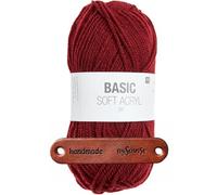 Rico Design BASIC SOFT ACRYL DK BORDEAUX Premium Wolle 50g Weiches Allroundgarn für Kleidung Wohndeko Bastelideen und saisonale Farbprojekte mit mySearose Label