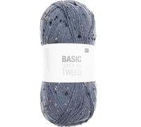 Rico Design Basic Super Big Tweed aran Mittelblau