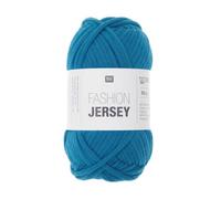 Rico Design Baumwollknäuel zum Stricken Fashion Jersey, Farbe: 28, petrolblau
