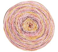 Bobbel Cotton Farbverlauf Rico Creative Cotton Stripes 07 candy, 250g Farbverlaufswolle Baumwolle zum Häkeln oder Stricken