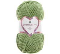 Rico Design Chenillove, Häkelwolle Strickgarn, hochwertige Chenille Wolle zum stricken und häkeln