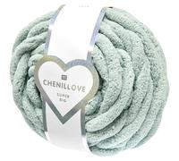 Rico Design Chenille-Garn Chenillove Super Big – superdickes Garn, 300 g/36 m, Salbei
