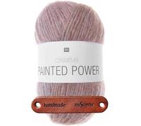 Rico Design Creativ Painted Power 02 terra Premium Wolle 100g Farbverlaufsgarn für weiche Schals Tücher Pullover Mützen und kreative Strick Häkelprojekte mit mySearose Label
