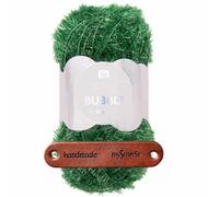 Rico Design CREATIVE BUBBLE 19 TANNE Premium Wolle 50g Schwammgarn für kreative Häkelideen Spül und Badeschwämme Streifenoptik Neon Akzente Weihnachtsdeko mit mySearose Label