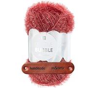 Rico Design CREATIVE BUBBLE 34 BEERE Premium Wolle 50g Schwammgarn für kreative Häkelideen Spül und Badeschwämme Streifenoptik Neon Akzente Weihnachtsdeko mit mySearose Label