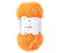 Rico Creative Bubble 50g Stricken Wolle Strick Schwäme häckeln Neon-Apricot