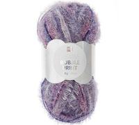 Rico Design Häkelgarn Creative Bubble für Schwamm Print Aubergine 50 g