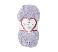 Rico Design Creative Chenillove 100 g Garn aus Samt, 100 % zum Stricken, maschinenwaschbar, Violett