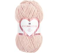 Rico Design Strickgarn Creative Chenillove – 100 g Samtknäuel – Altrosa