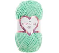Rico Design Häkel- & Strickgarn Creative Chenillove – Chenillewolle – Aquamarin