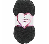 Rico Design Creative Chenillove Sparkle Schwarz