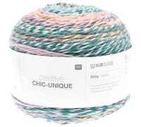 Rico Design Creative Chic-Unique Bobbel Farbverlaufswolle Nadelstärke 6 mm zum Stricken und Häkeln, 200g (14 summer)