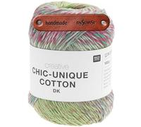 Rico Design CREATIVE CHIC-UNIQUE COTTON DK AQUA Premium Wolle 100g Sommerleichtes Farbverlaufsgarn für luftige Looks und kreative Lieblingsstücke mit mySearose Label