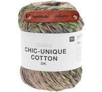 Rico Design CREATIVE CHIC-UNIQUE COTTON DK FLOWERS Premium Wolle 100g Sommerleichtes Farbverlaufsgarn für luftige Looks und kreative Lieblingsstücke mit mySearose Label