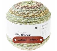 Rico Design CREATIVE CHIC-UNIQUE OLIVES Premium Wolle 200g Bulky Farbverlaufsgarn für kreative Mode und Wohnideen mit mySearose Label