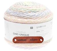 Rico Design CREATIVE CHIC-UNIQUE SPRING Premium Wolle 200g Bulky Farbverlaufsgarn für kreative Mode und Wohnideen mit mySearose Label