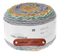 Rico Design CREATIVE CHIC-UNIQUE STYLE Premium Wolle 200g Bulky Farbverlaufsgarn für kreative Mode und Wohnideen mit mySearose Label