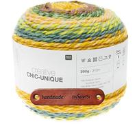 Rico Design CREATIVE CHIC-UNIQUE WALD Premium Wolle 200g Bulky Farbverlaufsgarn für kreative Mode und Wohnideen mit mySearose Label