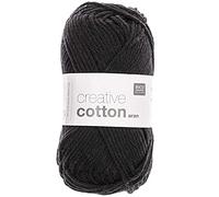 Creative Cotton aran von Rico Design, Schwarz, aus Baumwolle