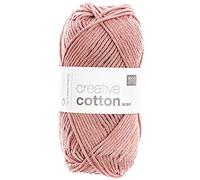 Rico Design Häkelwolle Creative Cotton aran 85 m Beere