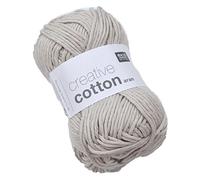 Creative Cotton aran von Rico Design, Silbergrau, aus Baumwolle