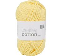 Creative Cotton aran von Rico Design, Hellgelb, aus Baumwolle