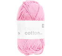 Rico creative cotton aran Farbe 14-pink Baumwollgarn zum Stricken & Häkeln