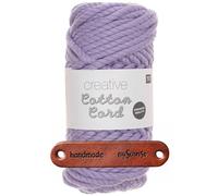 Rico Design CREATIVE COTTON CORD LILA Premium Wolle 130g Makrameegarn für Wandbehänge Taschen und Wohnideen mit mySearose Label