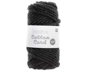Rico Design Creative Cotton Cord Makramee-Garn Schwarz