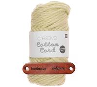Rico Design CREATIVE COTTON CORD PASTELLLGRÜN Premium Wolle 130g Makrameegarn für Wandbehänge Taschen und Wohnideen mit mySearose Label