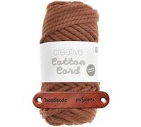 Rico Design CREATIVE COTTON CORD ROST Premium Wolle 130g Makrameegarn für Wandbehänge Taschen und Wohnideen mit mySearose Label