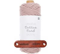 Rico Design CREATIVE COTTON CORD SKINNY 004 STAUB Premium Wolle 190g Feine Makrameegarn für stilvolle DIY Projekte und moderne Dekorationen mit mySearose Label