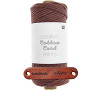 Rico Design CREATIVE COTTON CORD SKINNY 014 ROST Premium Wolle 190g Feine Makrameegarn für stilvolle DIY Projekte und moderne Dekorationen mit mySearose Label
