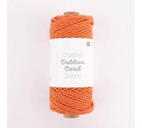 Rico Design Creative Cotton Cord Skinny 190g 55m, Farbe:009 orange