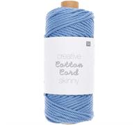 Rico Design Creative Cotton Cord skinny Makramee-Garn Blau