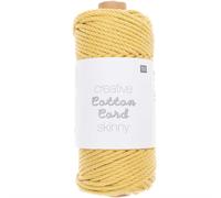 Rico Design Creative Cotton Cord skinny Makramee-Garn Gelb