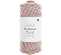 Rico Design Creative Cotton Cord skinny Makramee-Garn Silbergrau