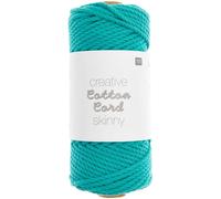 Rico Design Creative Cotton Cord skinny Makramee-Garn Türkis