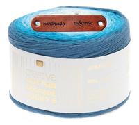 Rico Design CREATIVE COTTON DÉGRADÉ LUCKY 8 AQUA Premium Wolle 200g Weiches Farbverlaufsgarn für stilvolle Accessoires und Lieblingsstücke Ombreeffekt mit mySearose Label