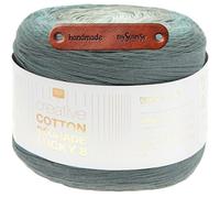 Rico Design CREATIVE COTTON DÉGRADÉ LUCKY 8 EFEU Premium Wolle 200g Weiches Farbverlaufsgarn für stilvolle Accessoires und Lieblingsstücke Ombreeffekt mit mySearose Label
