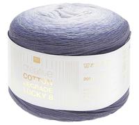 Rico Design Creative Cotton Dégradé Lucky 8 Farbe 023, 200g 800m | Farbverlaufsgarn, Farbverlaufswolle, Bobbel