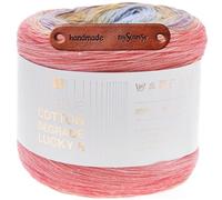 Rico Design CREATIVE COTTON DÉGRADÉ LUCKY 8 MULTICOLOR Premium Wolle 200g Weiches Farbverlaufsgarn für stilvolle Accessoires und Lieblingsstücke Ombreeffekt mit mySearose Label