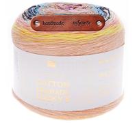 Rico Design CREATIVE COTTON DÉGRADÉ LUCKY 8 RETRO Premium Wolle 200g Weiches Farbverlaufsgarn für stilvolle Accessoires und Lieblingsstücke Ombreeffekt mit mySearose Label
