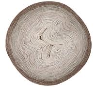 Rico Design Creative Cotton Dégradé Lucky 8 | Farbverlaufsbobbel Baumwollmischgarn | 1 Knäuel = 1 Tuch | 200g 800m (19 natur)